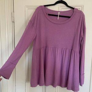 Free People Never Worn Purple Babydoll Top